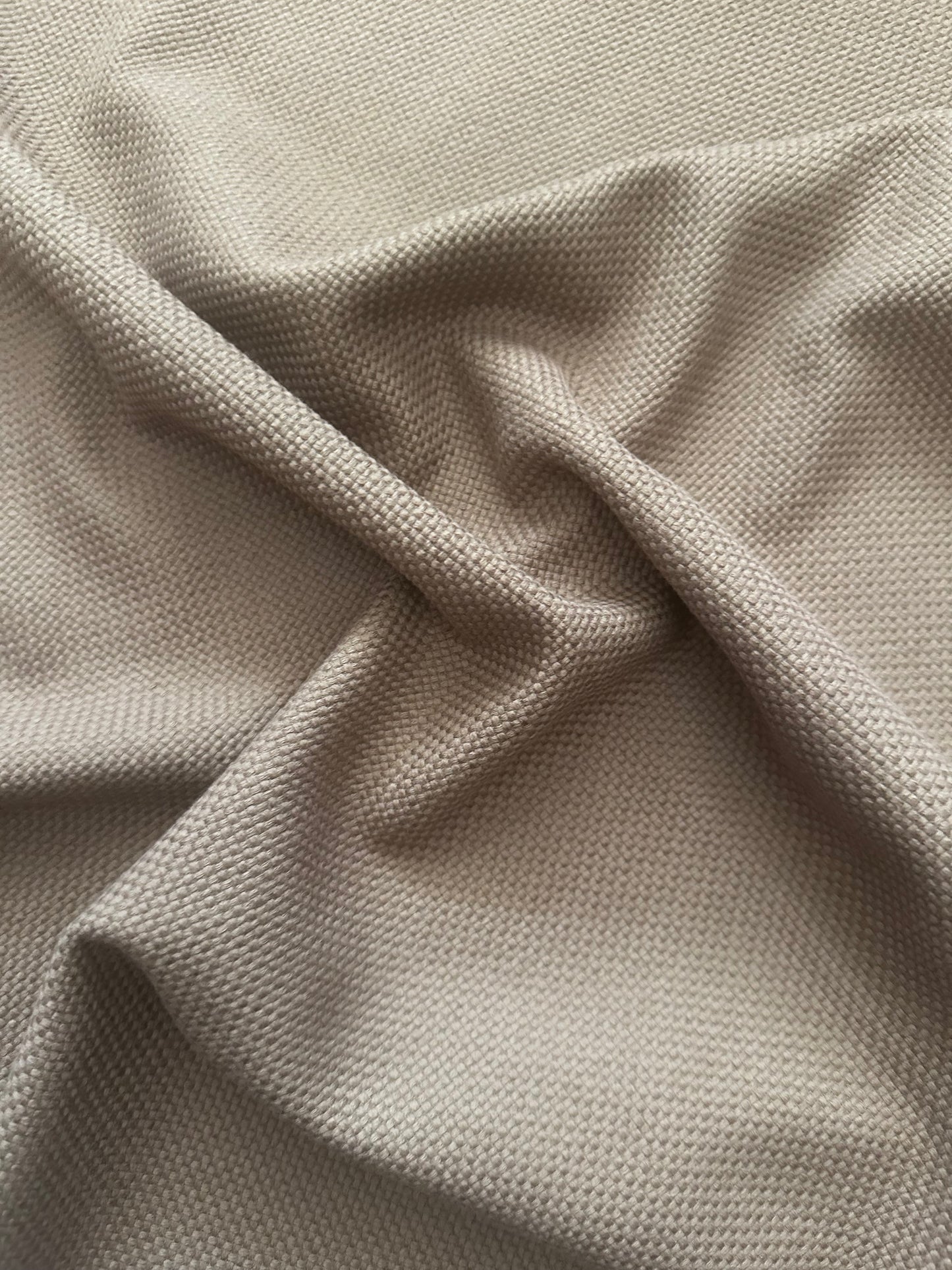 LARA - Piqué natté taupe - Issu d'une maison de luxe française
