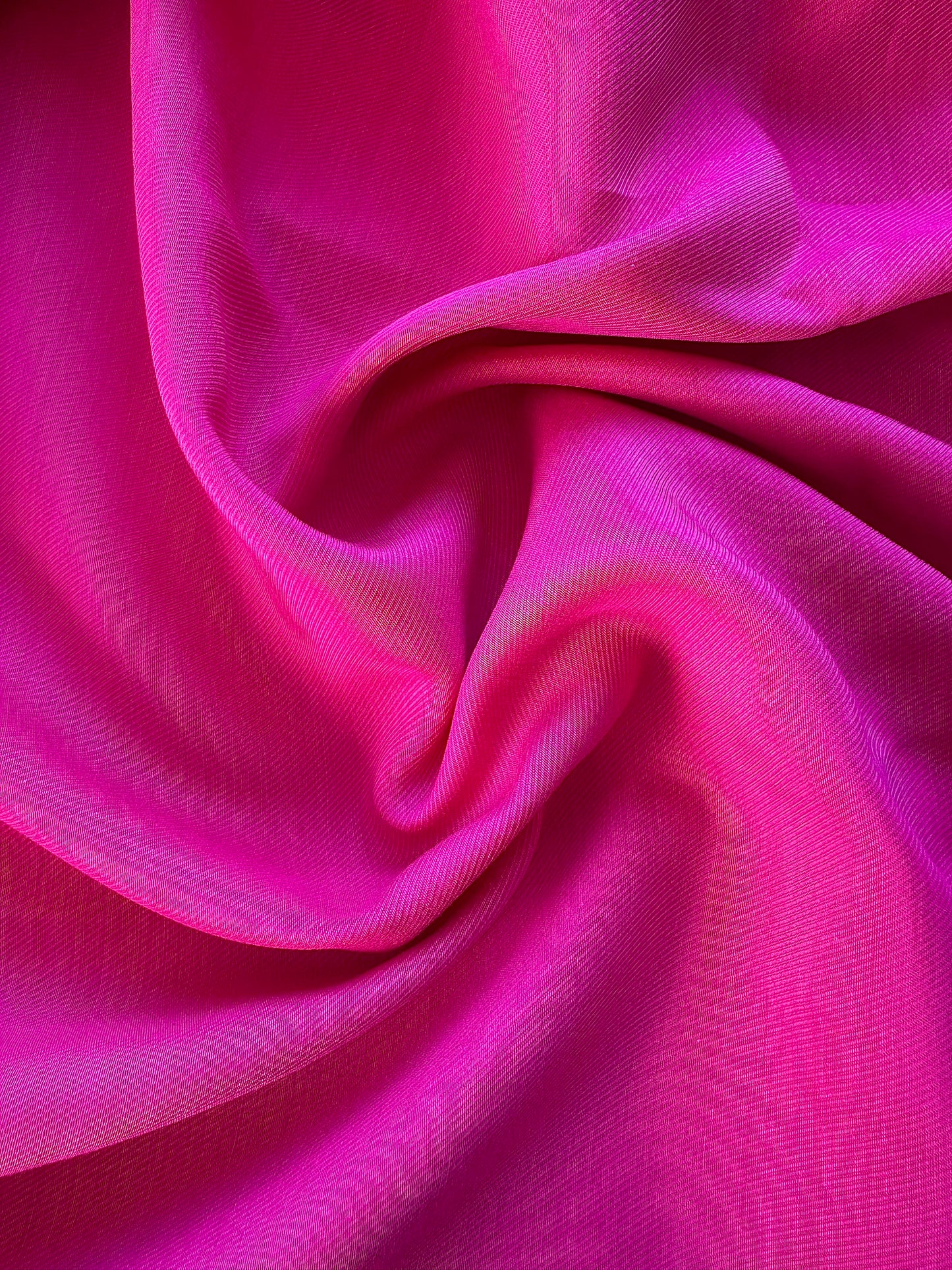 ELISA - Twill de Viscose/Coton fushia - tissu fluide double-face , Issu d'une maison de luxe française (Copie)