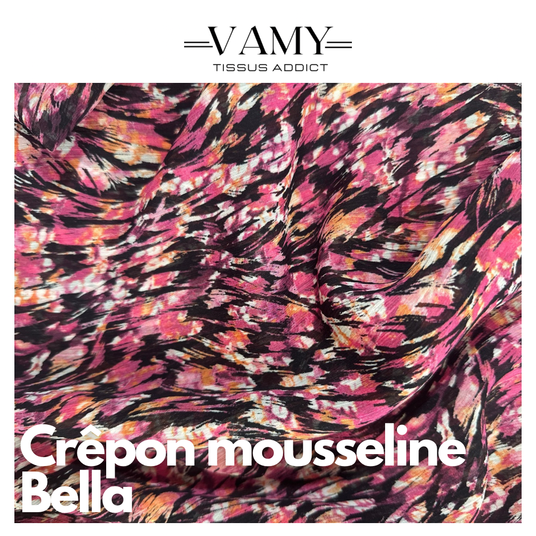 BELLA - Crêpon de mousseline