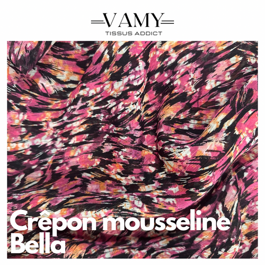 BELLA - Crêpon de mousseline