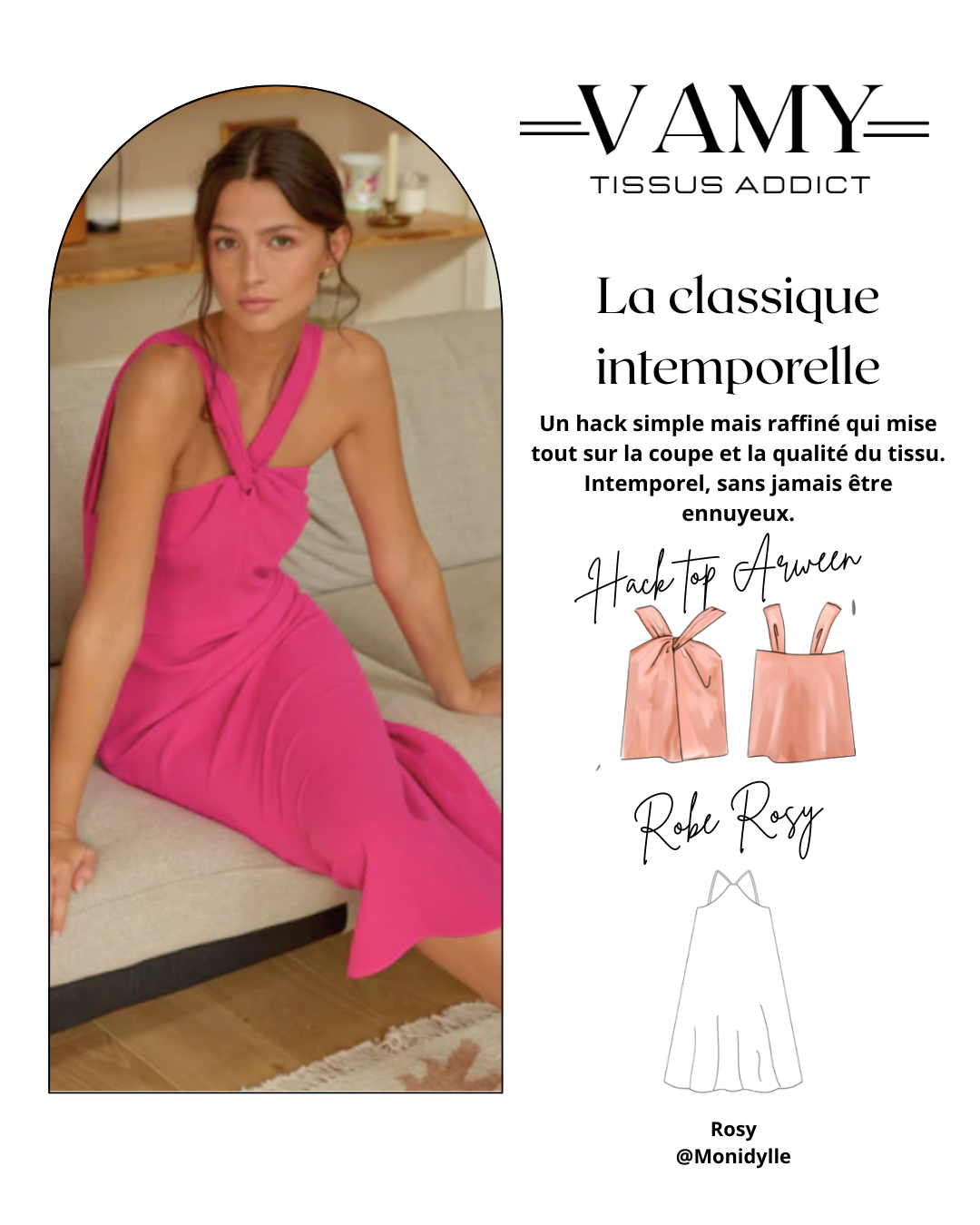 TISSU WONDA ROSE FUSHIA- Viscose