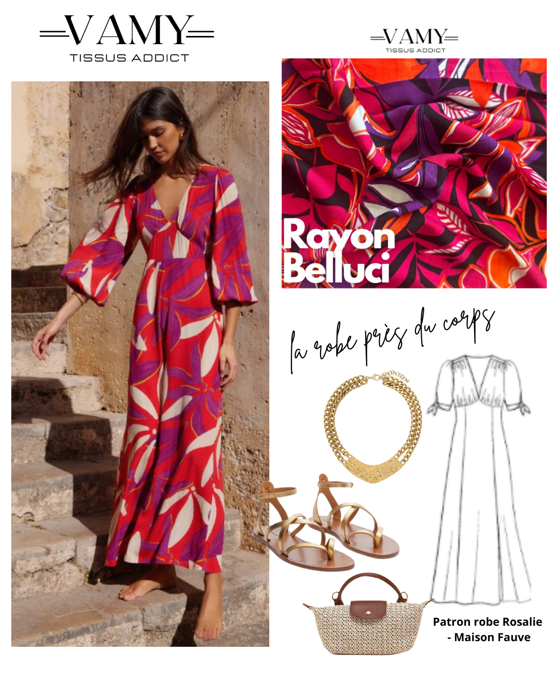 BELLUCI - Rayon et nylon