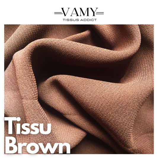 BROWN – Crepe marron chocolat, chic et polyvalent