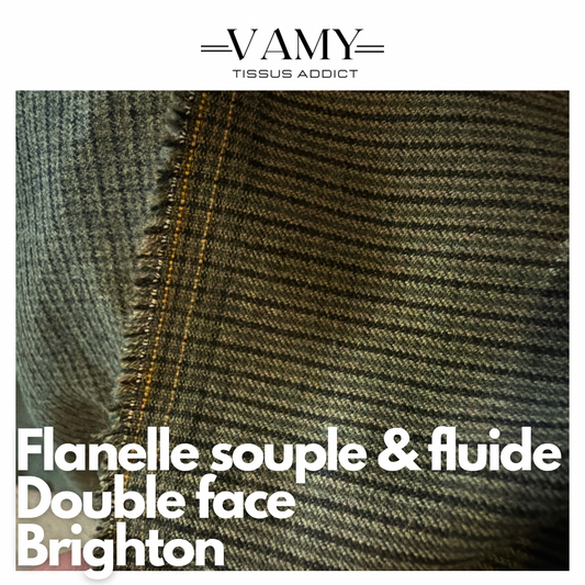 BRIGHTON — Flanelle souple et fluide double face