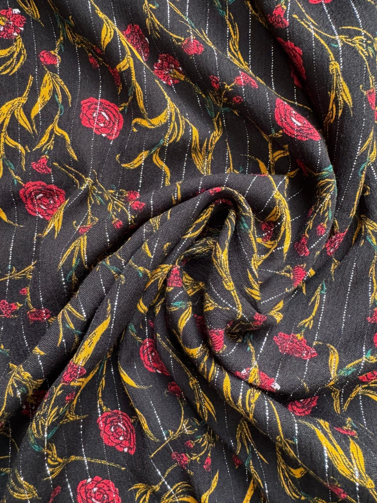 HANOÏ- Viscose fleurie avec fil de lurex