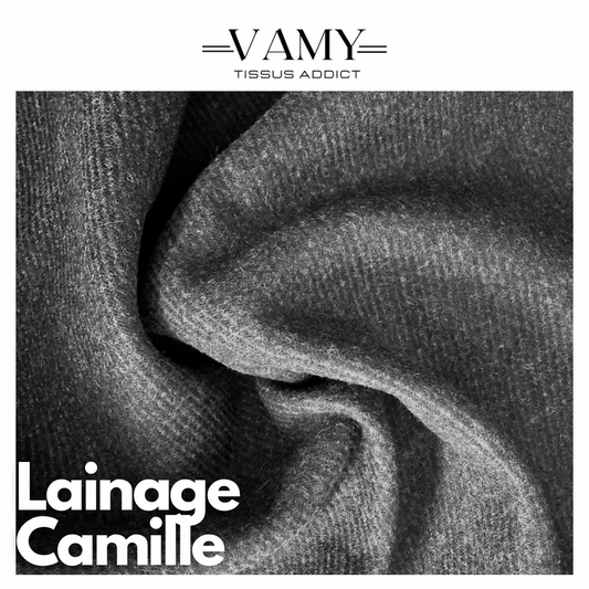 SERGE DE LAINE CAMILLE - Gris anthracite - Issu d’une maison de luxe