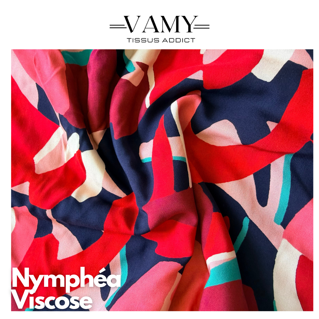 NYMPHEA - Viscose (100%)- rouge