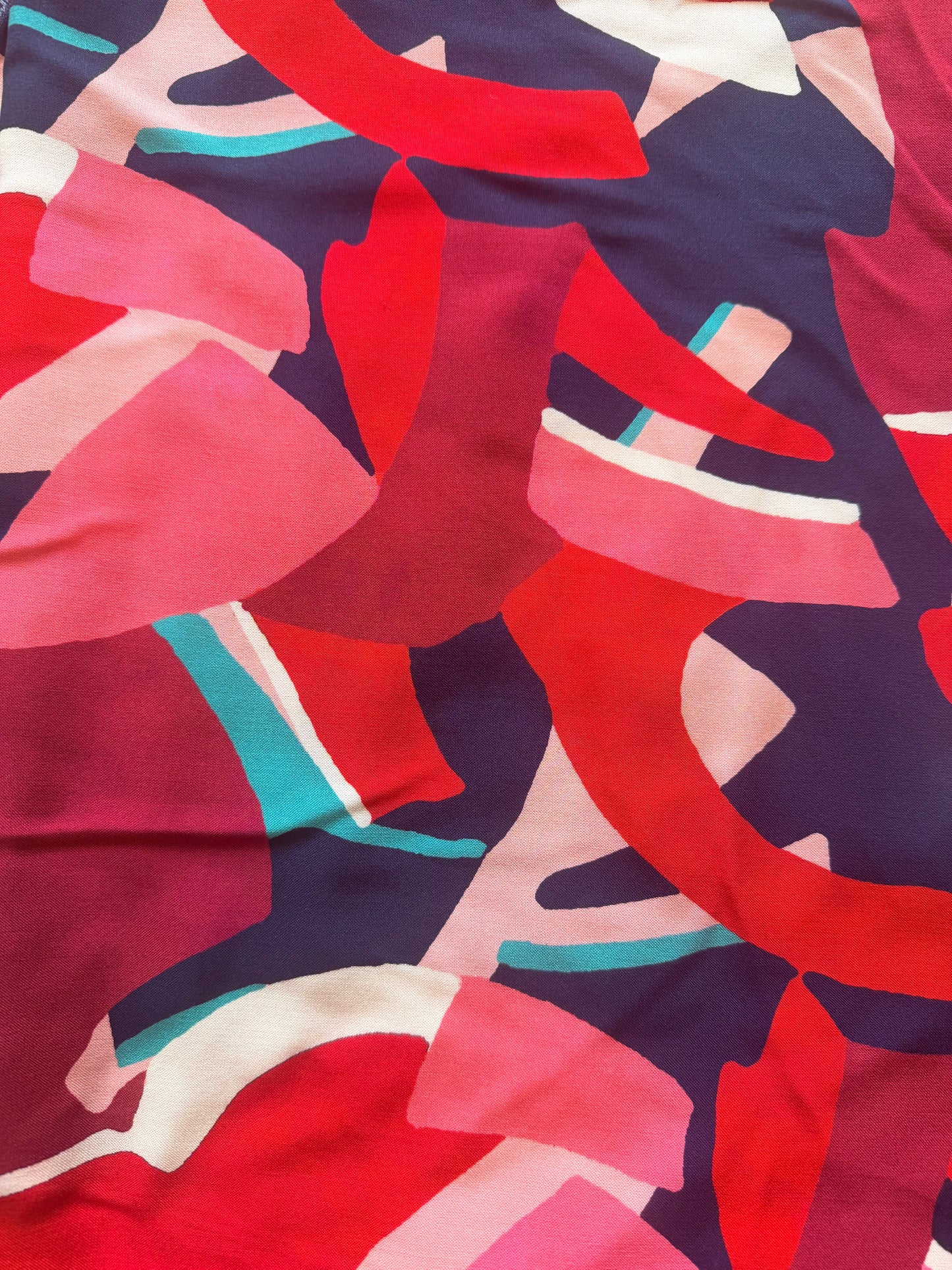 NYMPHEA - Viscose (100%)- rouge