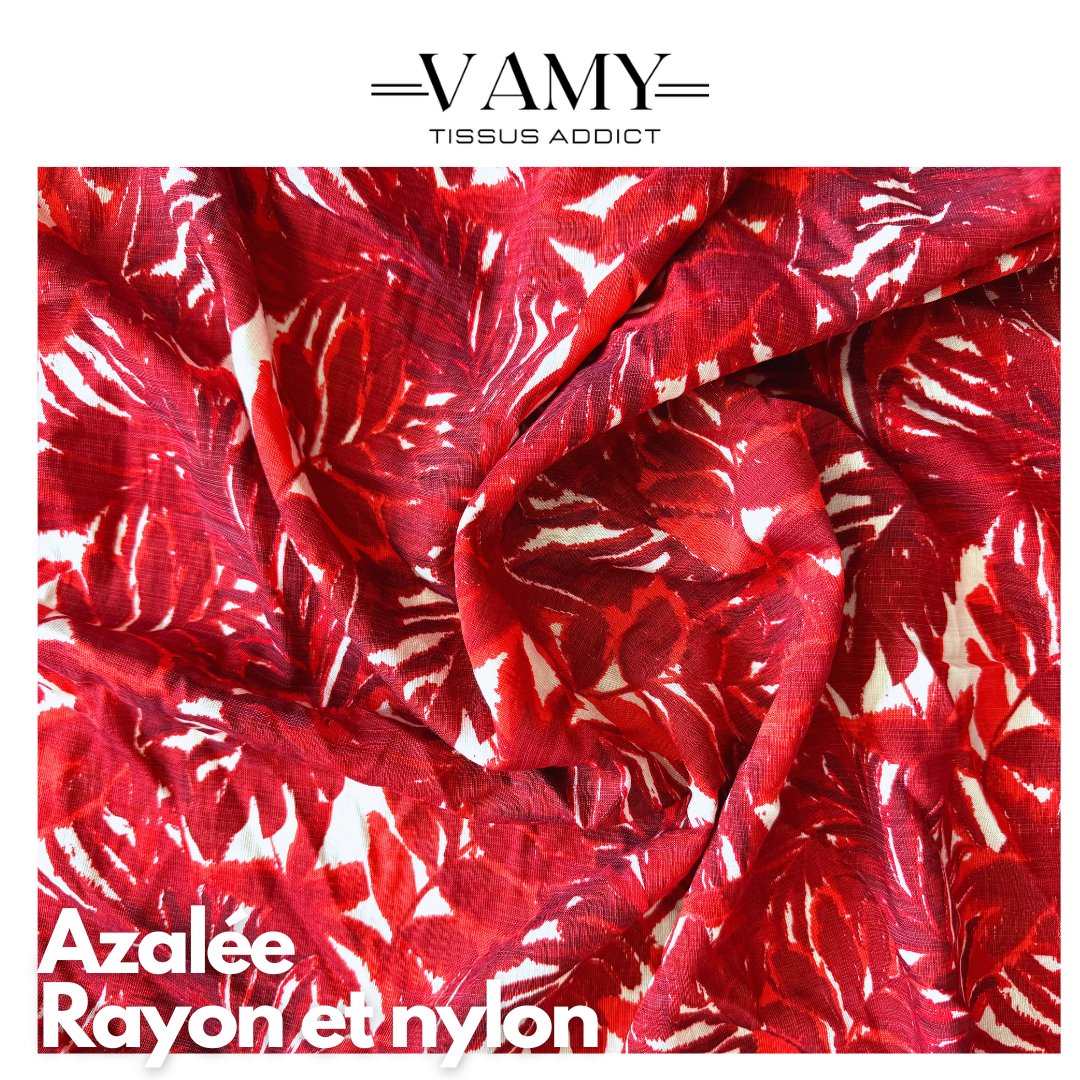 AZALEE - Rayon et nylon- rouge