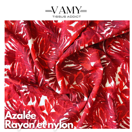 AZALEE - Rayon et nylon- rouge