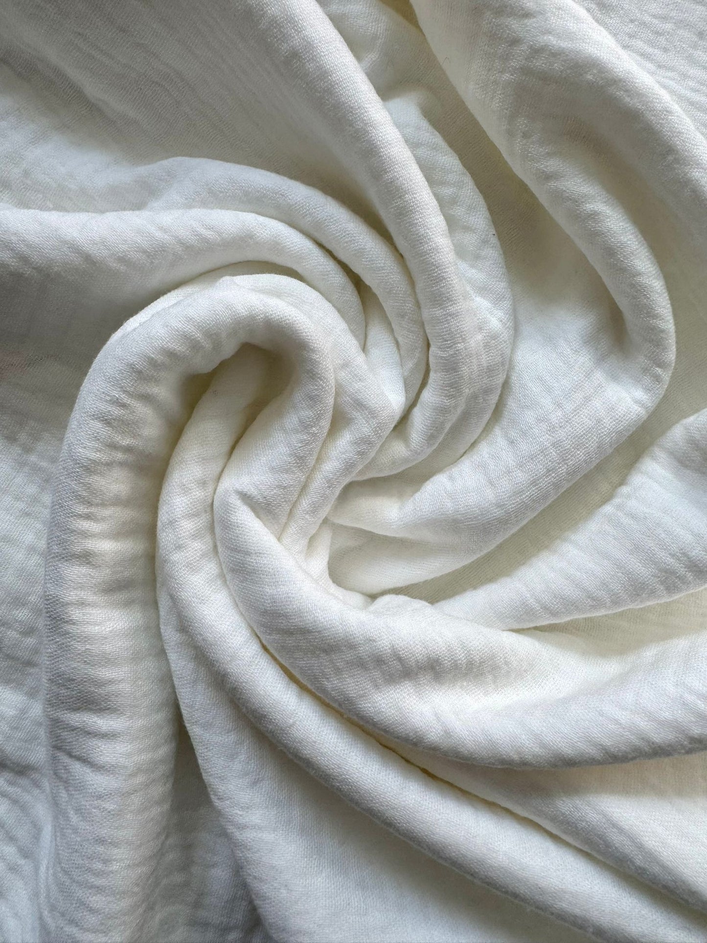 EDELWEISS - Double gaze 100% Coton - Ecru