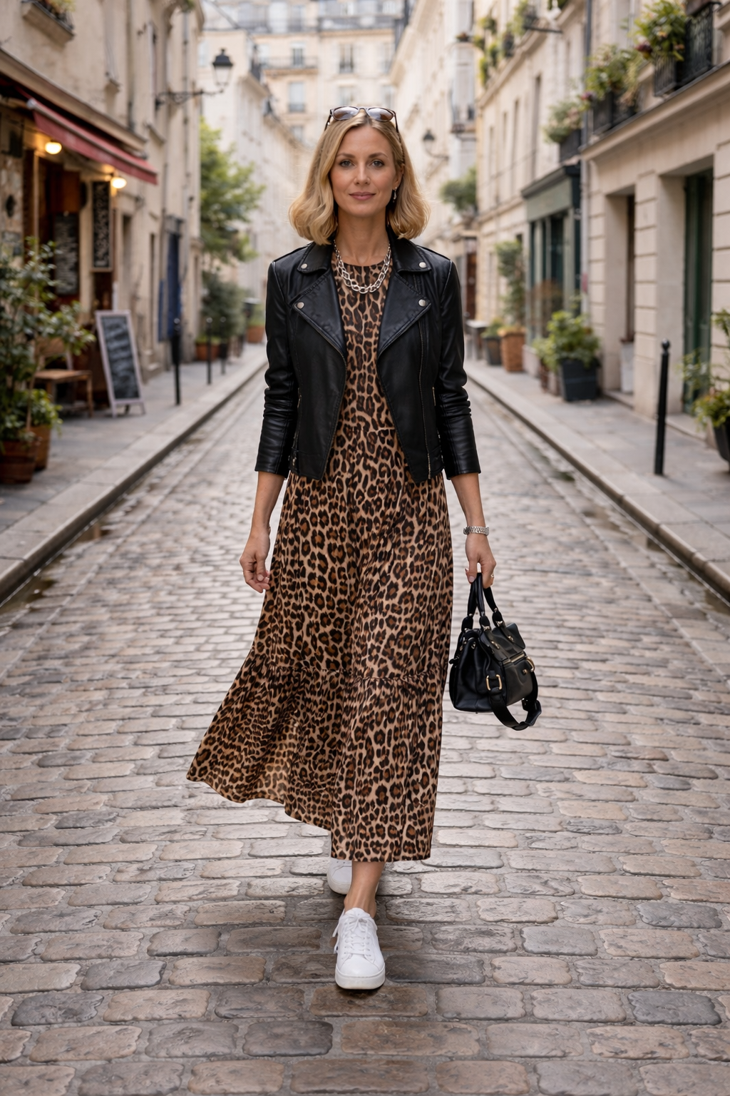 SAVANNAH - Rayon et Nylon - motif léopard
