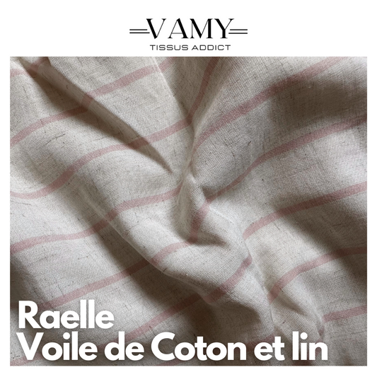 RAELLE - Voile de coton et lin