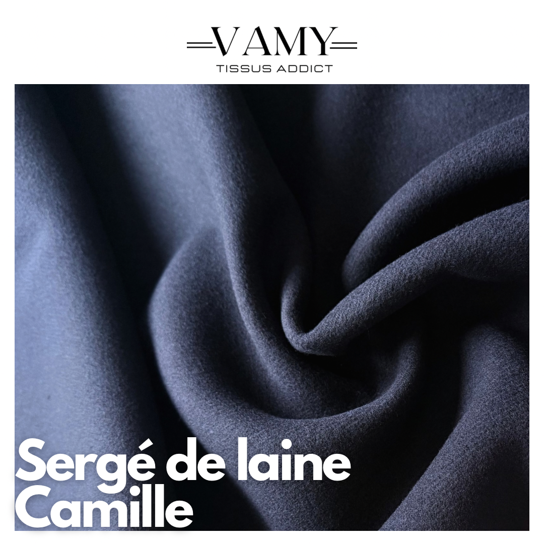 SERGE DE LAINE CAMILLE - Bleu marine - Issu d’une maison de luxe