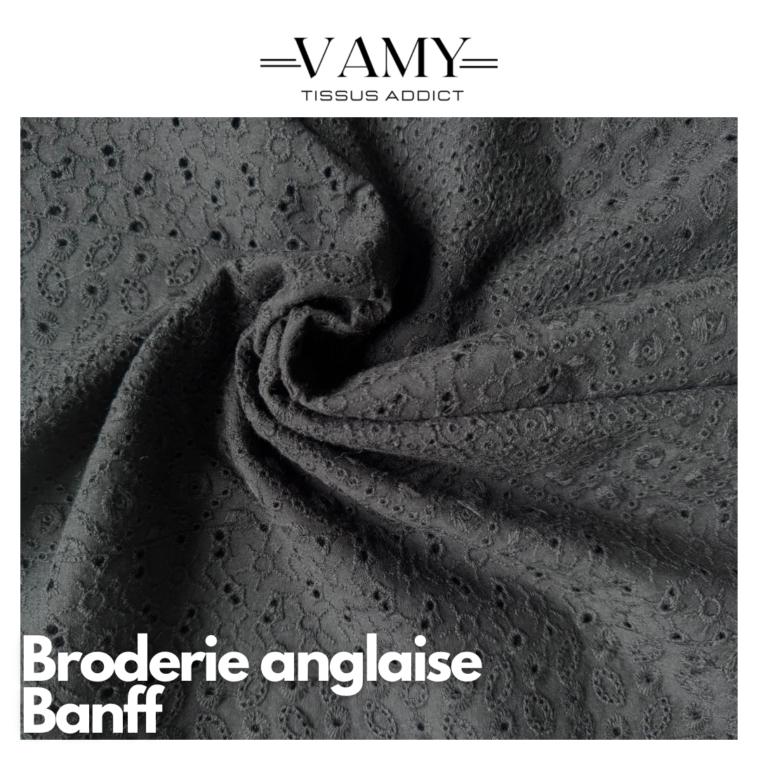 BANFF- Broderie anglaise - noir