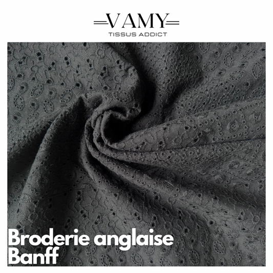 BANFF- Broderie anglaise - noir
