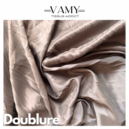 DOUBLURE - Doublure acétate marron kaki