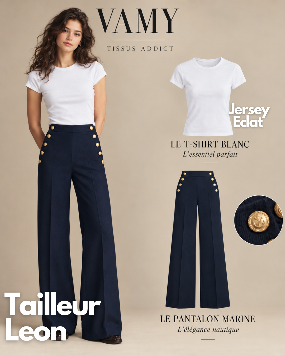 JERSEY COTON  ECLAT - Premium - Coton blanc - Fabriqué en France