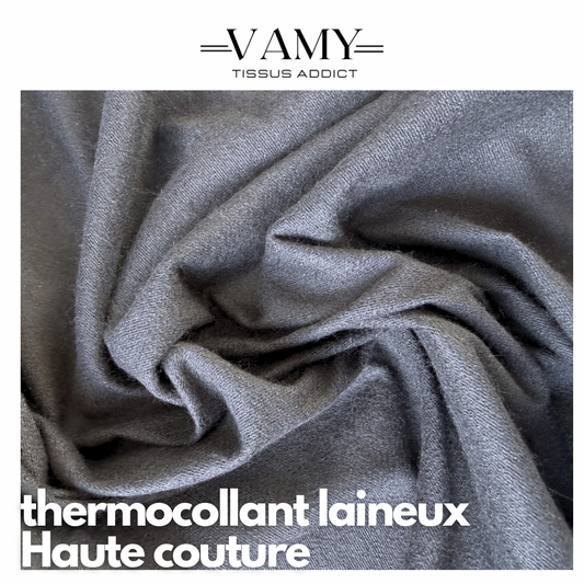 THERMOCOLLANT LAINEUX - noir - issu de maison de luxe française