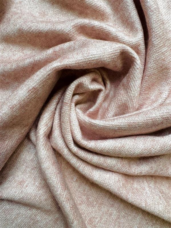 MAILLE VERONE - Maille douce - Rose poudré chiné