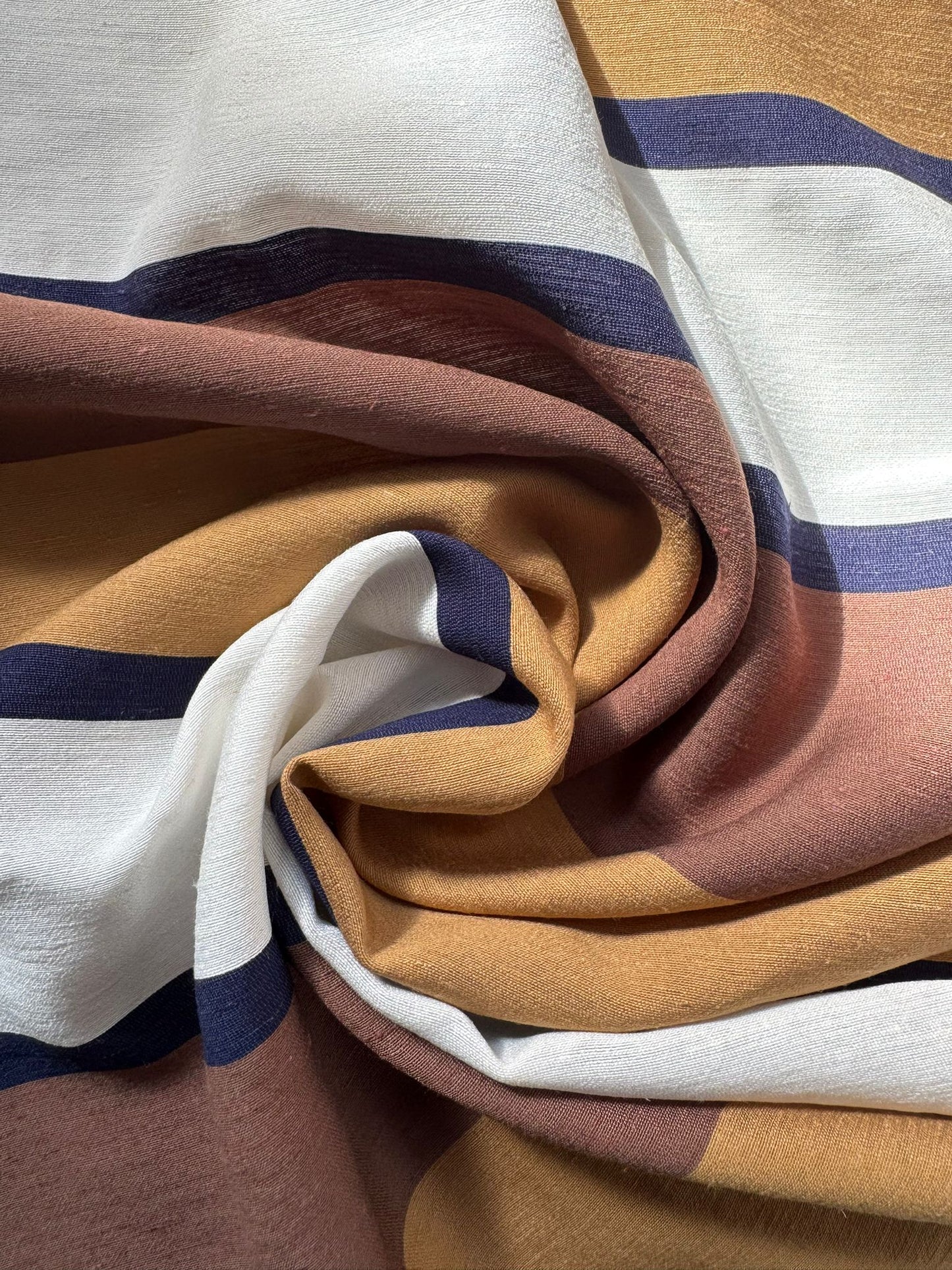 GARDENIA - Rayon et nylon - bleu et marron