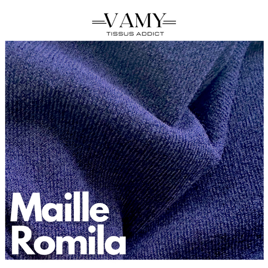 JERSEY PITÄ – Schwarzer Baumwoll- und Polyester-Jersey