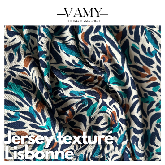LISBONNE - Jersey texturé
