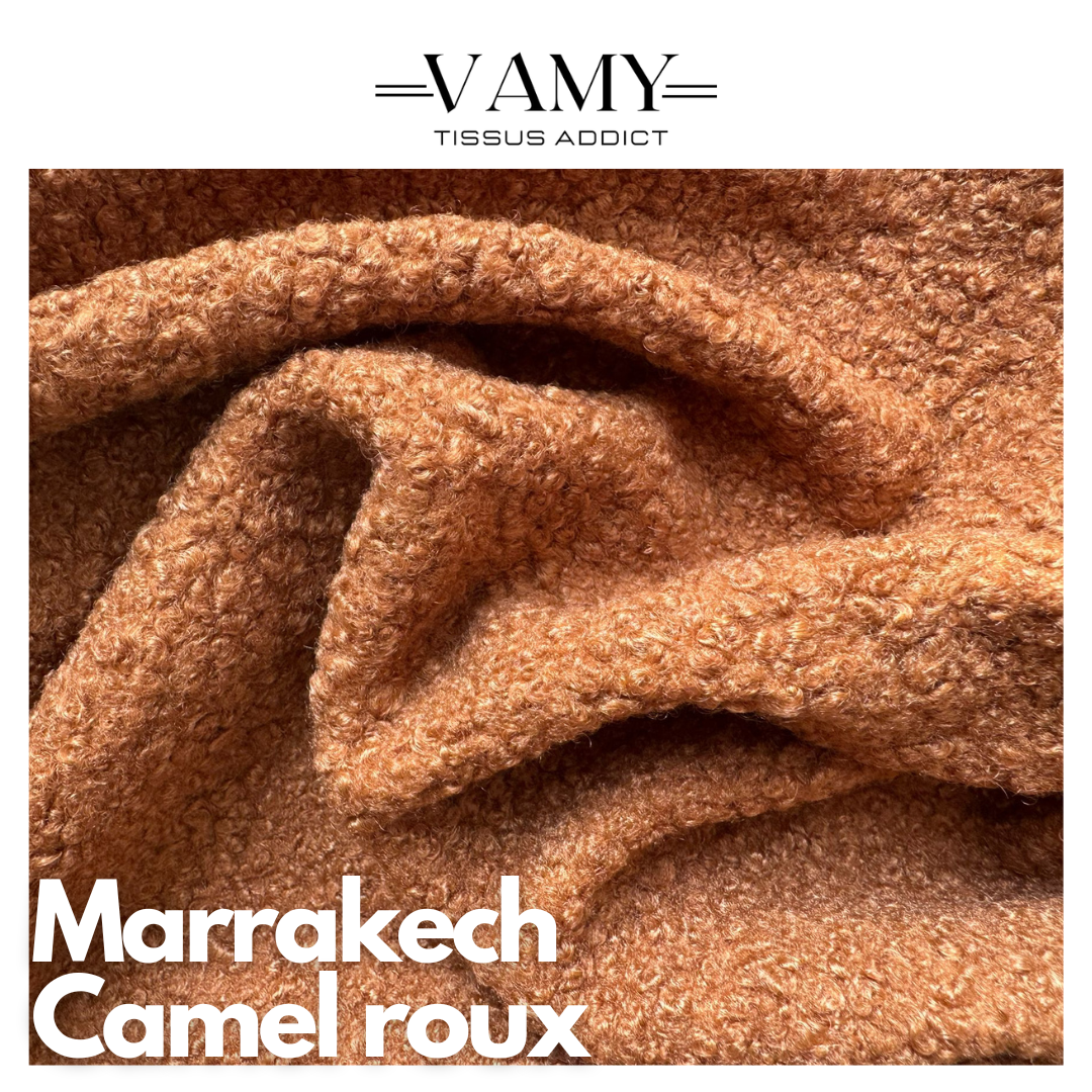 MARRAKECH - Lainage bouclette - Camel roux