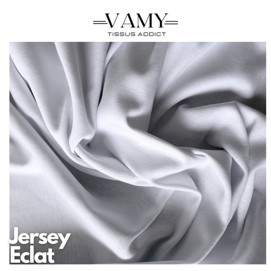 JERSEY COTON  ECLAT - Premium - Coton blanc - Fabriqué en France