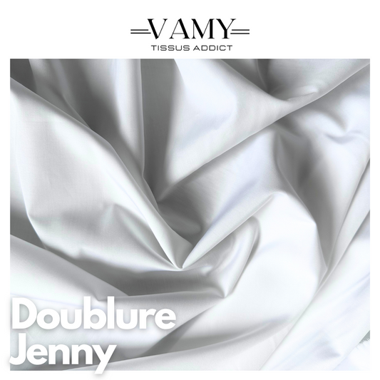 JENNY-STOFF – Weißes Baumwollfutter
