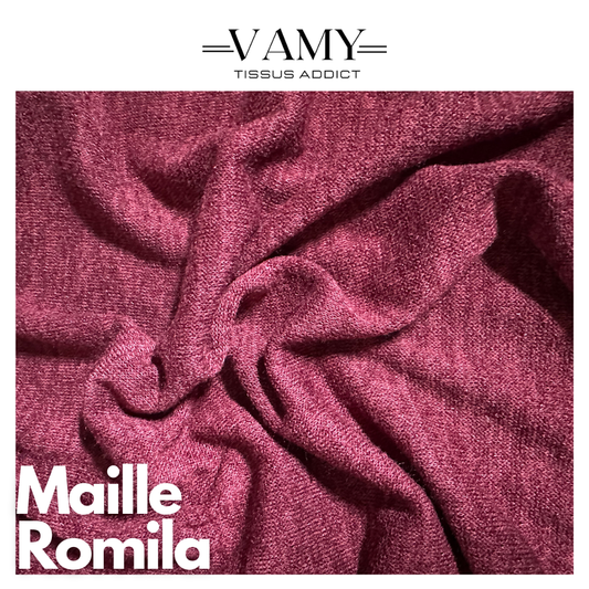 MAILLE ROMILA - Maille bordeaux chinée