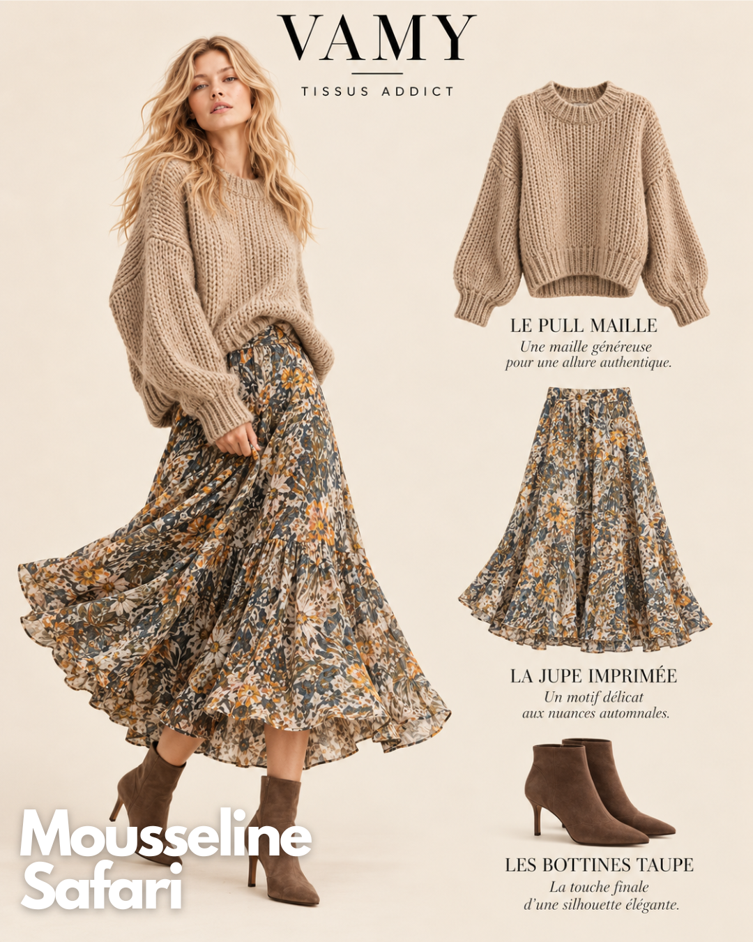 FORET STOFFE – Musselin-Krepp – Neue Kollektion